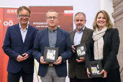 Landespreis für Integration mit Landeshauptmann Mag. Stelzer und Landesrat Anschober